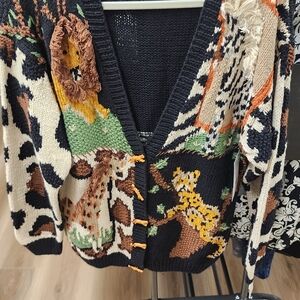 Vintage BellePoint Zoo Animal Cardigan